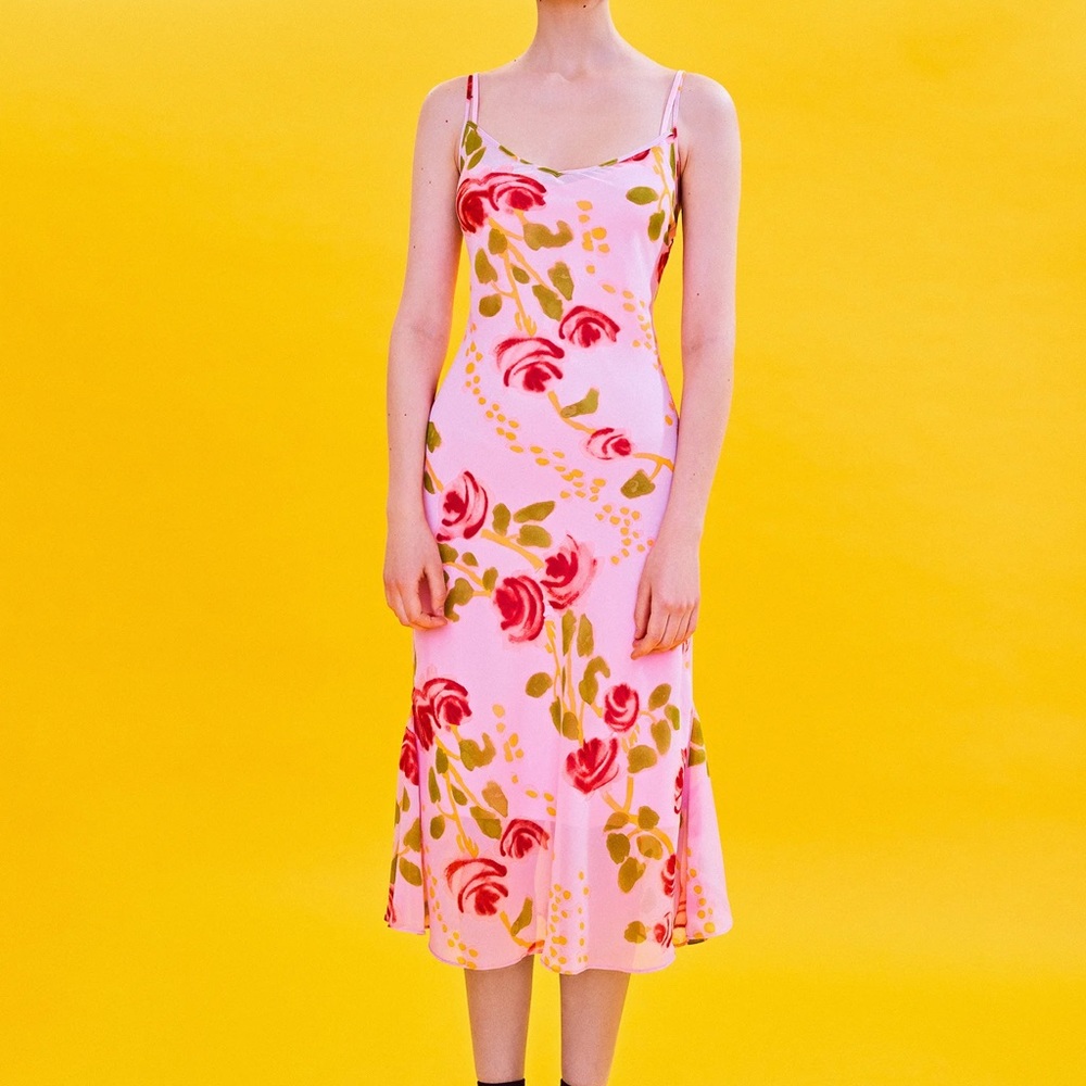 NWT pink floral Betsy Johnson X UO dress